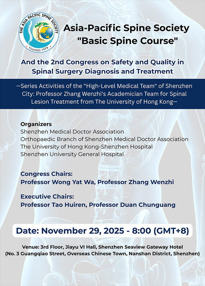2nd Congress on Safety and Quality in Spinal Surgery Diagnosis and Treatement