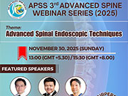 APSS 3rd Advanced Spine Webinar Poster