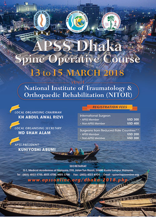 Apss Dhaka Spine Operative Course