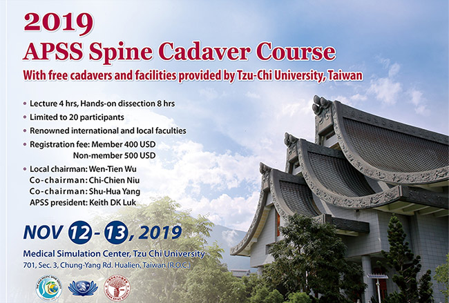 APSS Spine Cadaver Course Taiwan 2019